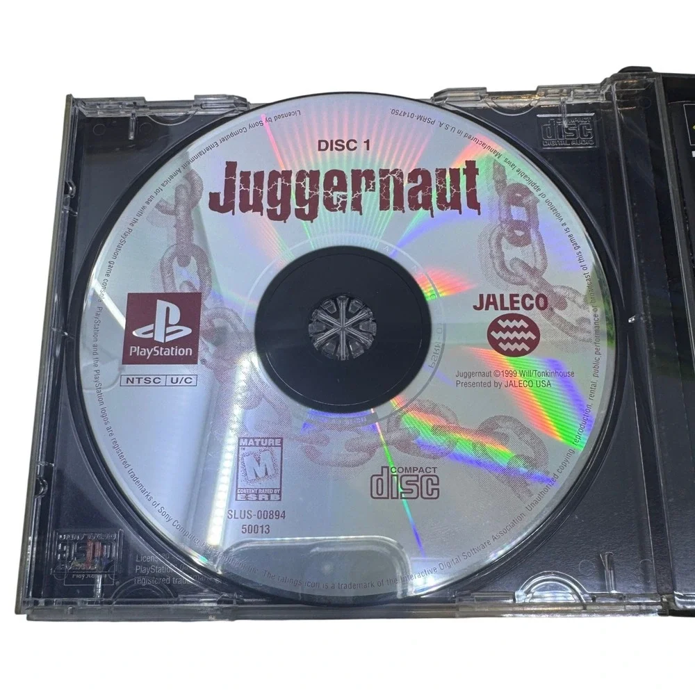 Juggernaut Sony PlayStation 1 PS1 Jaleco 1999 3-Disc Horror Game SLUS-00894